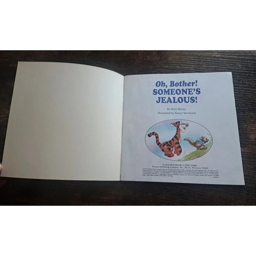 OH, BOTHER! SOMEONE’S JEALOUS DISNEY WINNIE THE POOH HELPING HANDS BOOK